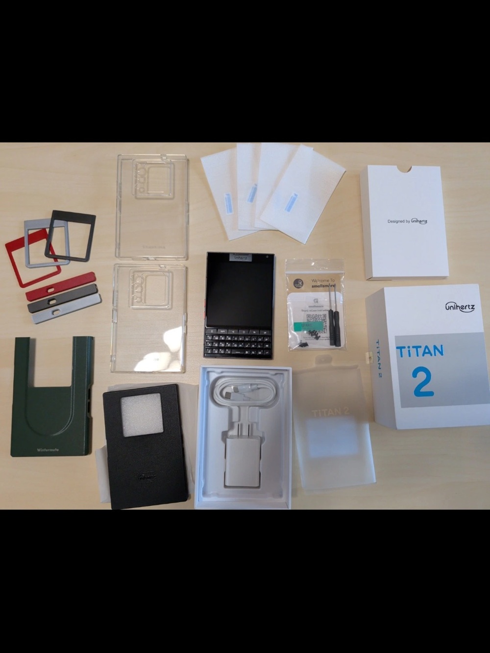 Unihertz TiTAN 2 Black Smartphone with QWERTY Keyboard